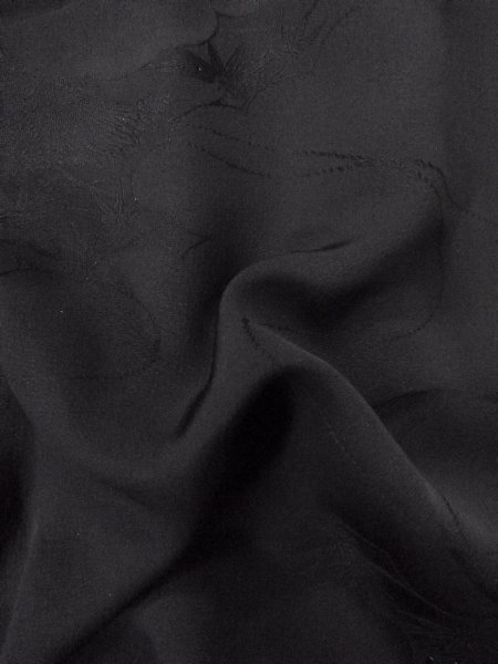 画像12: N0930Y 女性用羽織  シルク(正絹) 黒,  【中古】【USED】【リサイクル】 ★★★★☆【N0930Y】 (12)