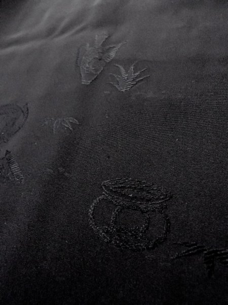 画像9: N0930Z 女性用羽織  シルク(正絹) 黒,  【中古】【USED】【リサイクル】 ★★★☆☆【N0930Z】 (9)