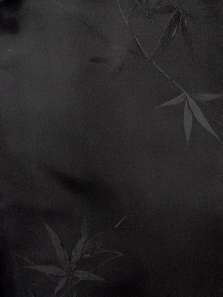 画像4: N0931B 女性用羽織  シルク(正絹) 黒,  【中古】【USED】【リサイクル】 ★★★★☆【N0931B】 (4)