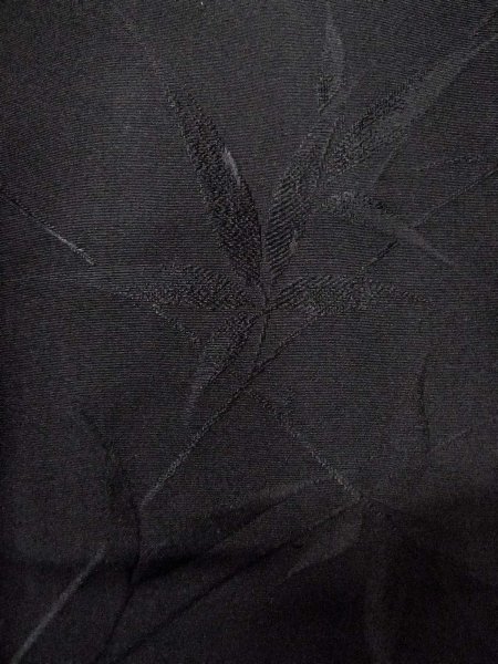 画像6: N0931B 女性用羽織  シルク(正絹) 黒,  【中古】【USED】【リサイクル】 ★★★★☆【N0931B】 (6)