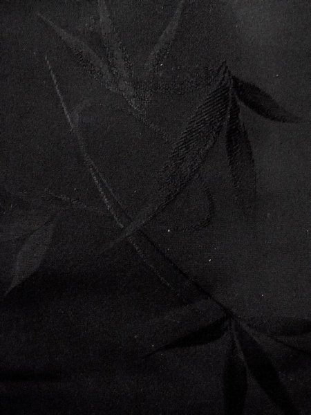 画像7: N0931B 女性用羽織  シルク(正絹) 黒,  【中古】【USED】【リサイクル】 ★★★★☆【N0931B】 (7)