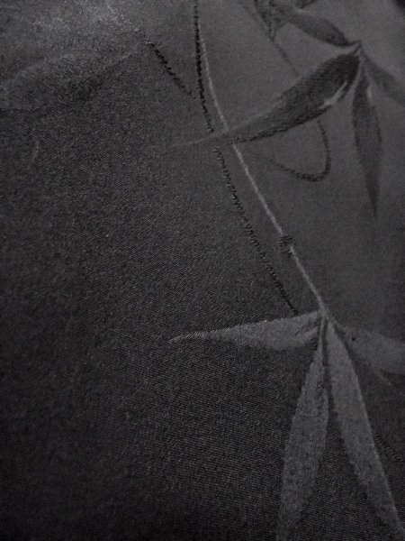 画像9: N0931B 女性用羽織  シルク(正絹) 黒,  【中古】【USED】【リサイクル】 ★★★★☆【N0931B】 (9)