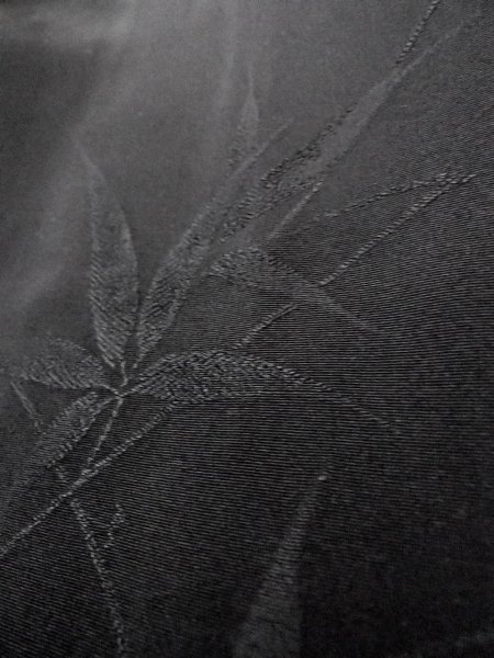 画像10: N0931B 女性用羽織  シルク(正絹) 黒,  【中古】【USED】【リサイクル】 ★★★★☆【N0931B】 (10)