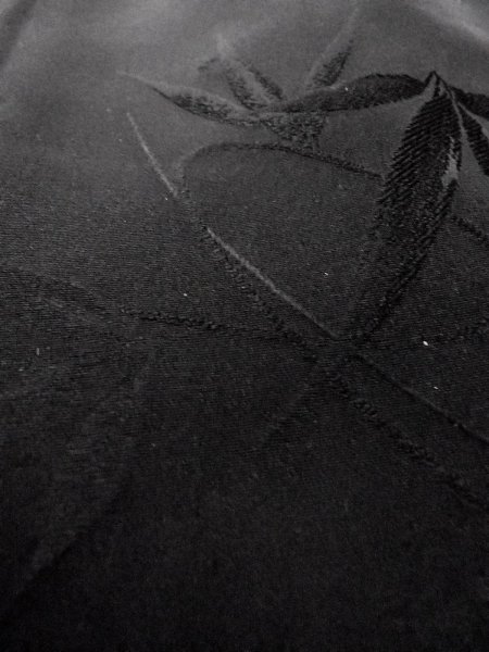 画像11: N0931B 女性用羽織  シルク(正絹) 黒,  【中古】【USED】【リサイクル】 ★★★★☆【N0931B】 (11)