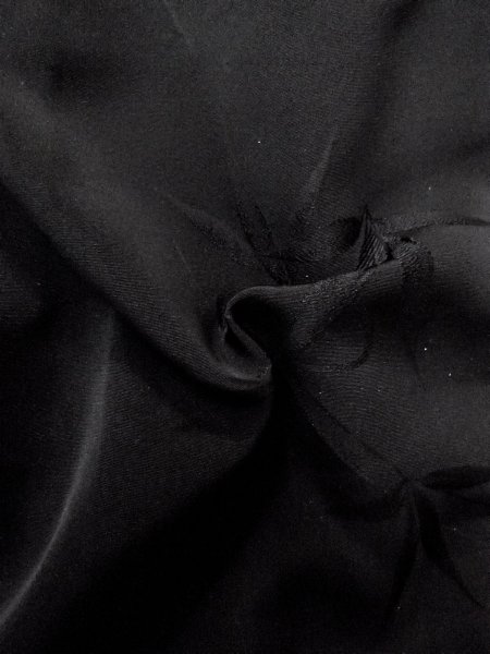 画像12: N0931B 女性用羽織  シルク(正絹) 黒,  【中古】【USED】【リサイクル】 ★★★★☆【N0931B】 (12)