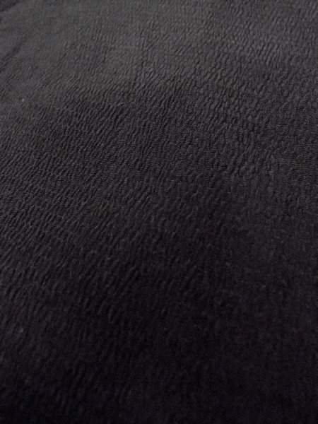 画像6: N0931C 女性用羽織  シルク(正絹) 黒,  【中古】【USED】【リサイクル】 ★☆☆☆☆【N0931C】 (6)