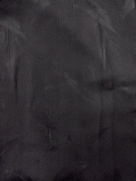 画像4: N0931D 女性用羽織  シルク（正絹） 黒,  【中古】【USED】【リサイクル】 ★★★☆☆【N0931D】 (4)