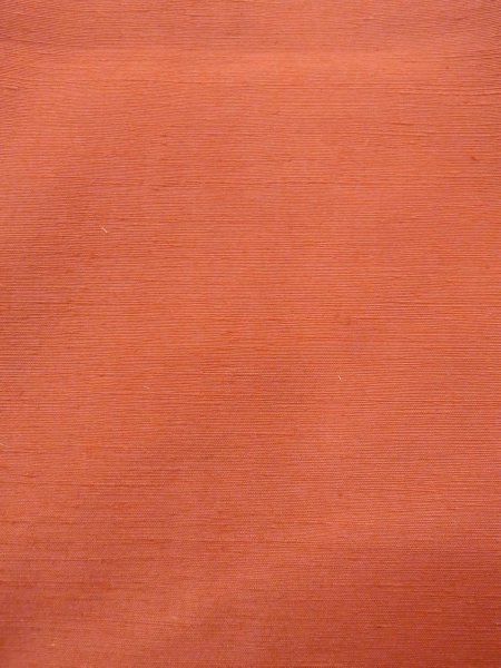 画像7: N1007A 女性用紬  シルク(正絹) 灰色がかった橙色, 花 【中古】【USED】【リサイクル】 ★★★☆☆【N1007A】 (7)