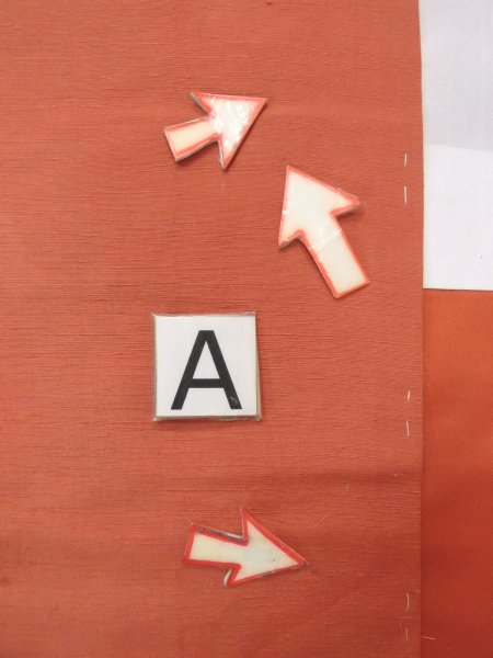 画像14: N1007A 女性用紬  シルク(正絹) 灰色がかった橙色, 花 【中古】【USED】【リサイクル】 ★★★☆☆【N1007A】 (14)