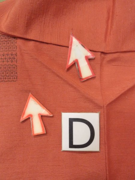 画像17: N1007A 女性用紬  シルク(正絹) 灰色がかった橙色, 花 【中古】【USED】【リサイクル】 ★★★☆☆【N1007A】 (17)