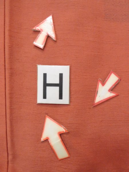 画像21: N1007A 女性用紬  シルク(正絹) 灰色がかった橙色, 花 【中古】【USED】【リサイクル】 ★★★☆☆【N1007A】 (21)