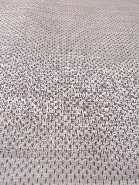 画像9: N1007E 女性用紬  シルク(正絹) 灰色, 縞 【中古】【USED】【リサイクル】 ★★★☆☆【N1007E】 (9)