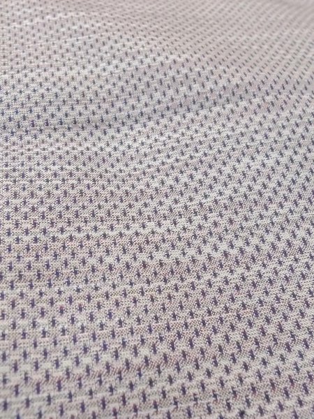 画像10: N1007E 女性用紬  シルク(正絹) 灰色, 縞 【中古】【USED】【リサイクル】 ★★★☆☆【N1007E】 (10)