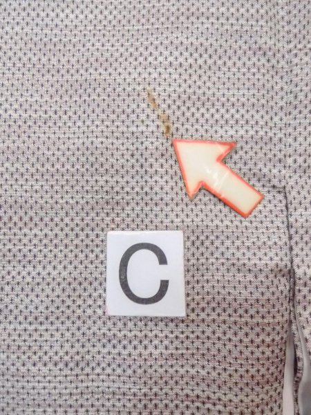 画像16: N1007E 女性用紬  シルク(正絹) 灰色, 縞 【中古】【USED】【リサイクル】 ★★★☆☆【N1007E】 (16)