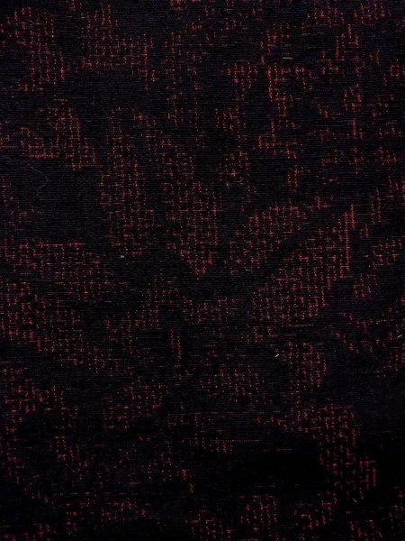 画像5: N1007K 女性用紬  シルク(正絹) 黒, 唐花 【中古】【USED】【リサイクル】 ★★★★★【N1007K】 (5)