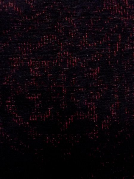 画像6: N1007K 女性用紬  シルク(正絹) 黒, 唐花 【中古】【USED】【リサイクル】 ★★★★★【N1007K】 (6)