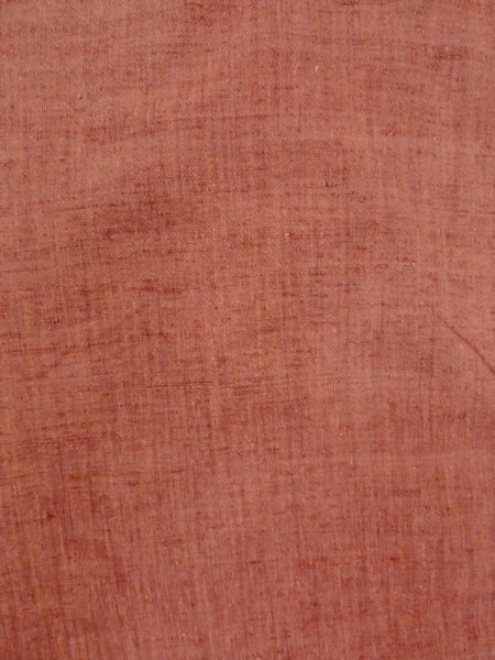 画像4: N1007L 女性用紬  シルク(正絹) 灰色がかった朱赤,  【中古】【USED】【リサイクル】 ★★★☆☆【N1007L】 (4)