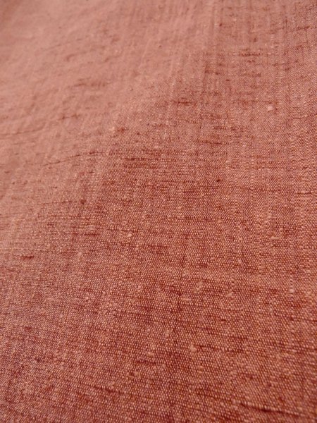 画像7: N1007L 女性用紬  シルク(正絹) 灰色がかった朱赤,  【中古】【USED】【リサイクル】 ★★★☆☆【N1007L】 (7)