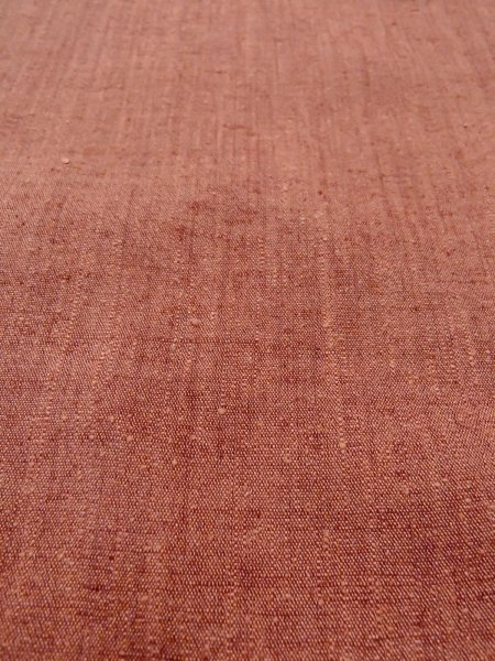 画像8: N1007L 女性用紬  シルク(正絹) 灰色がかった朱赤,  【中古】【USED】【リサイクル】 ★★★☆☆【N1007L】 (8)