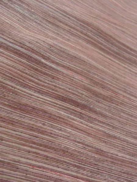 画像7: N1008B 女性用紬  シルク（正絹） 茶色, 線 【中古】【USED】【リサイクル】 ★★★★☆【N1008B】 (7)