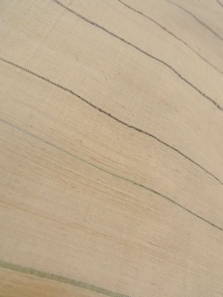画像7: N1008D 女性用紬  シルク(正絹) 薄いアイボリー, 線 【中古】【USED】【リサイクル】 ★★★★☆【N1008D】 (7)