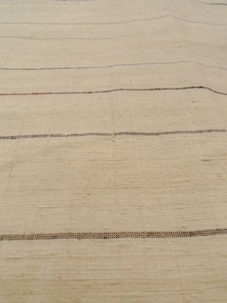 画像8: N1008D 女性用紬  シルク(正絹) 薄いアイボリー, 線 【中古】【USED】【リサイクル】 ★★★★☆【N1008D】 (8)