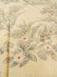 画像8: N1015A 女性用紬  シルク（正絹） アイボリー, 花 【中古】【USED】【リサイクル】 ★★★☆☆【N1015A】 (8)