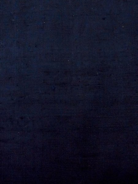 画像7: N1015B 女性用紬 石下結城紬 シルク（正絹） 紺, 亀甲 【中古】【USED】【リサイクル】 ★★★☆☆【N1015B】 (7)