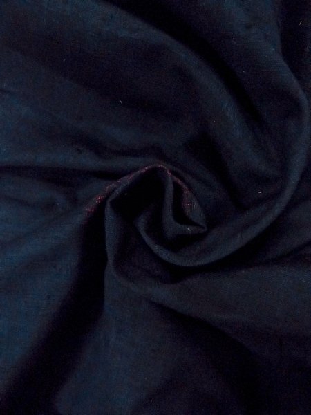 画像12: N1015B 女性用紬 石下結城紬 シルク（正絹） 紺, 亀甲 【中古】【USED】【リサイクル】 ★★★☆☆【N1015B】 (12)