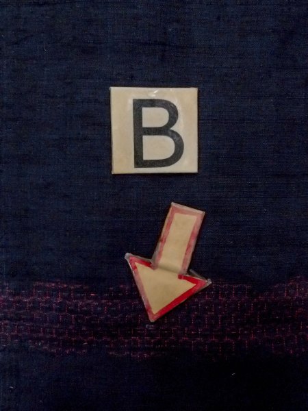 画像15: N1015B 女性用紬 石下結城紬 シルク（正絹） 紺, 亀甲 【中古】【USED】【リサイクル】 ★★★☆☆【N1015B】 (15)