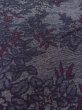画像8: N1015C 女性用紬  シルク（正絹） 深い灰色, 花 【中古】【USED】【リサイクル】 ★★★☆☆【N1015C】 (8)