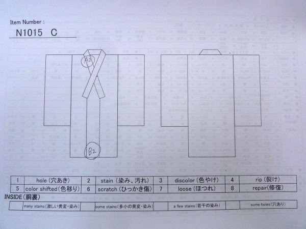 画像13: N1015C 女性用紬  シルク（正絹） 深い灰色, 花 【中古】【USED】【リサイクル】 ★★★☆☆【N1015C】 (13)