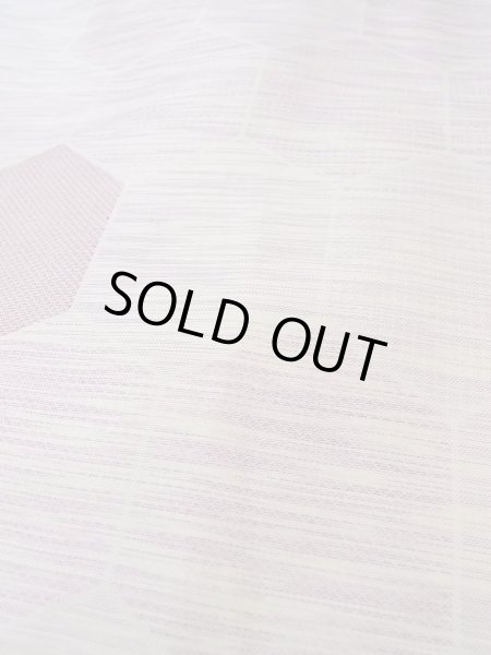 画像8: N1015D 女性用紬  シルク（正絹） 淡い赤み藤色, 松皮菱 【中古】【USED】【リサイクル】 ★★☆☆☆【N1015D】 (8)