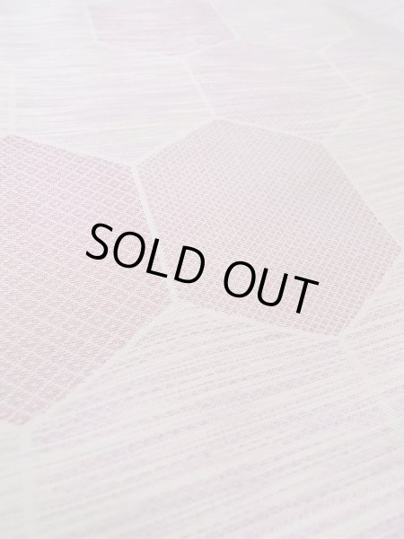 画像10: N1015D 女性用紬  シルク（正絹） 淡い赤み藤色, 松皮菱 【中古】【USED】【リサイクル】 ★★☆☆☆【N1015D】 (10)