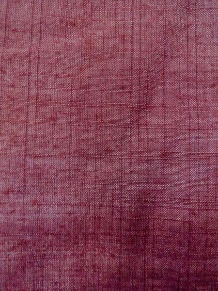 画像6: N1015E 女性用紬  シルク（正絹） えんじ, 縞 【中古】【USED】【リサイクル】 ★★★★☆【N1015E】 (6)