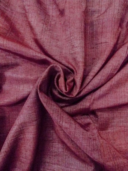 画像11: N1015E 女性用紬  シルク（正絹） えんじ, 縞 【中古】【USED】【リサイクル】 ★★★★☆【N1015E】 (11)