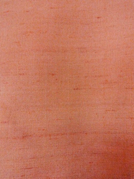 画像7: N1015G 女性用紬  シルク（正絹） 淡い珊瑚色, ききょう 【中古】【USED】【リサイクル】 ★★★☆☆【N1015G】 (7)