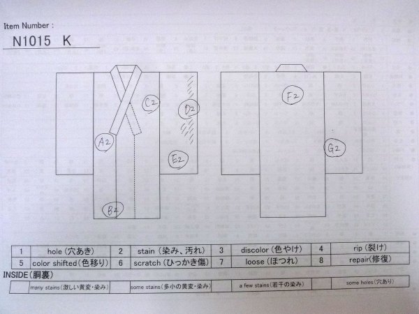 画像15: N1015K 昭和初期ごろ。アンティーク品。女性用打掛  シルク（正絹） 光沢のある桃色,  【中古】【USED】【リサイクル】 ★★☆☆☆【N1015K】 (15)