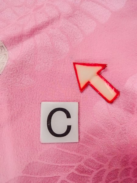 画像18: N1015K 昭和初期ごろ。アンティーク品。女性用打掛  シルク（正絹） 光沢のある桃色,  【中古】【USED】【リサイクル】 ★★☆☆☆【N1015K】 (18)