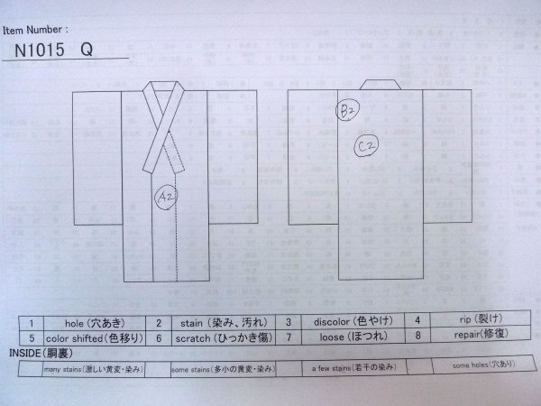 画像34: N1015Q 女性用打掛  シルク（正絹） 鮮やか赤色, あやめ 【中古】【USED】【リサイクル】 ★★★☆☆【N1015Q】 (34)