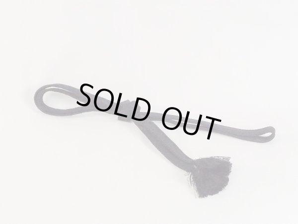 画像1: N1022XE 帯締め 女性用着物 シルク（正絹）   黒 菱 【中古】 【USED】 【リサイクル】 ★★★☆☆ (1)