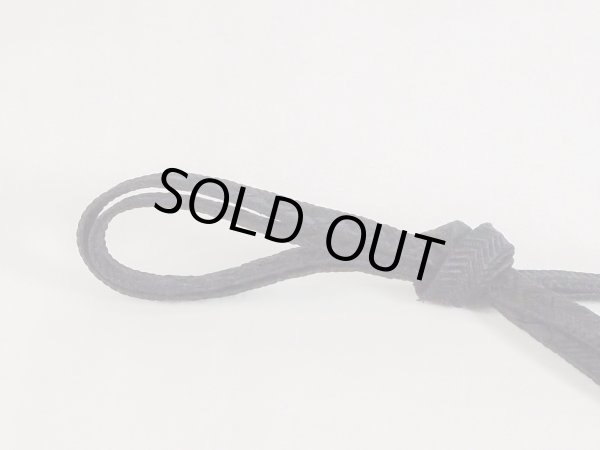 画像2: N1022XE 帯締め 女性用着物 シルク（正絹）   黒 菱 【中古】 【USED】 【リサイクル】 ★★★☆☆ (2)