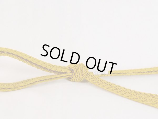 画像3: N1022XJ 帯締め 女性用着物 シルク（正絹）   黄色  【中古】 【USED】 【リサイクル】 ★★★★☆ (3)