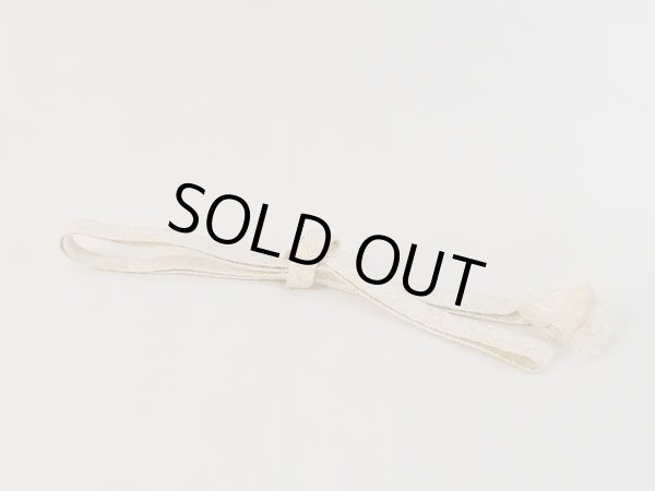 画像1: N1023XE 帯締め 女性用着物 シルク（正絹）   オフ　ホワイト 抽象的模様 【中古】 【USED】 【リサイクル】 ★★★★☆ (1)