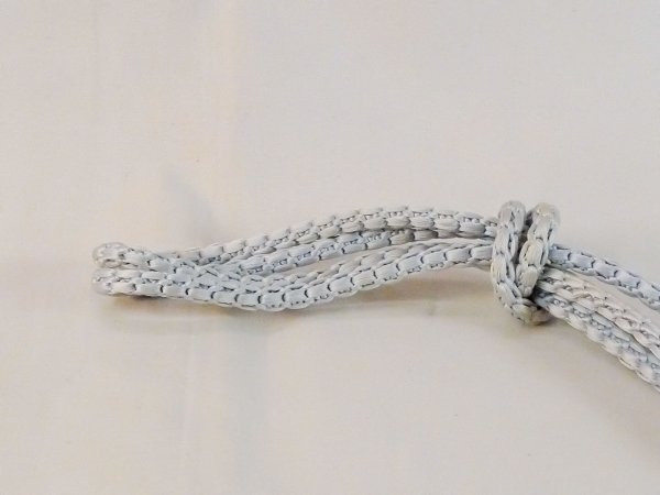 画像2: N1023XJ 帯締め 女性用着物 シルク(正絹)  淡い 水色  【中古】 【USED】 【リサイクル】 ★★★☆☆ (2)