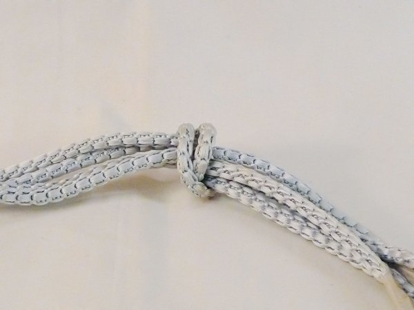 画像3: N1023XJ 帯締め 女性用着物 シルク(正絹)  淡い 水色  【中古】 【USED】 【リサイクル】 ★★★☆☆ (3)