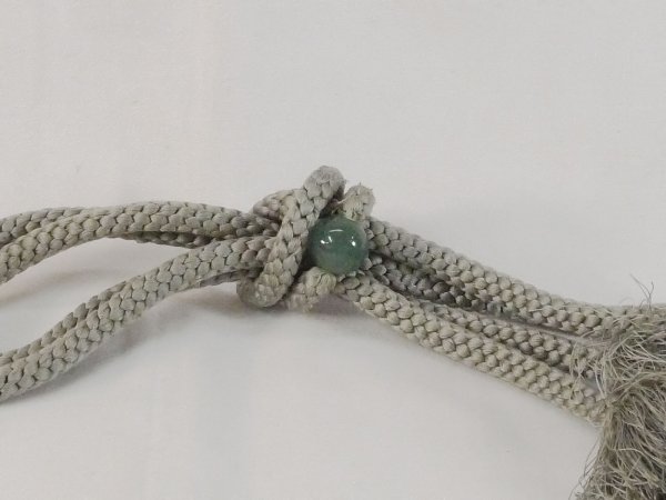 画像3: N1023XK 帯締め 女性用着物 シルク(正絹)   灰色  【中古】 【USED】 【リサイクル】 ★★★☆☆ (3)