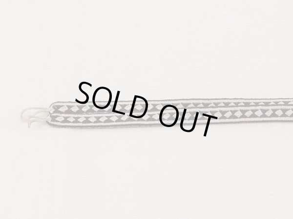 画像2: N1025XJ 羽織紐 女性用着物 シルク（正絹）   黒 菱 【中古】 【USED】 【リサイクル】 ★★★★☆ (2)