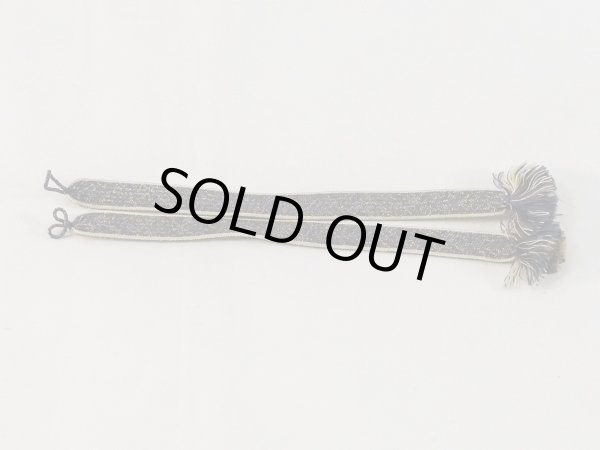 画像1: N1030XF 羽織紐 女性用着物 シルク（正絹）  深い 青緑色 抽象的模様 【中古】 【USED】 【リサイクル】 ★★★★☆ (1)