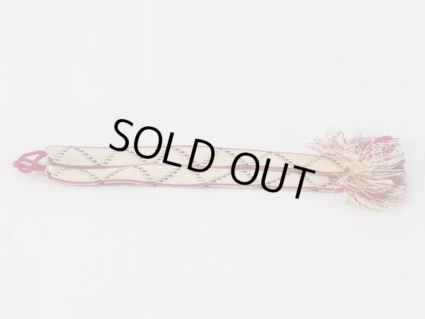 画像1: N1030XI 羽織紐 女性用着物 シルク（正絹）   オフ　ホワイト 抽象的模様 【中古】 【USED】 【リサイクル】 ★★☆☆☆ (1)